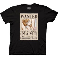 T-Shirts One Piece Nami Wanted Poster T-Shirt One Piece Anime