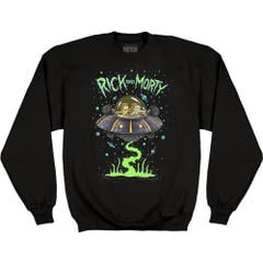 Hoodies and Sweatshirts Rick and Morty Spaceship Dumping Sweatshirt Rick and Morty TV