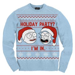 Sweaters Rick and Morty Holiday Party? I'm In Holiday Sweater Rick and Morty TV