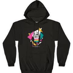 Hoodies and Sweatshirts Retro Triangles Hoodie Taco Bell Pop Culture