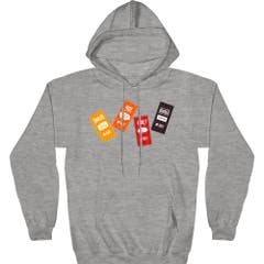 Hoodies and Sweatshirts Sauce Packet Line Up Hoodie Taco Bell Pop Culture