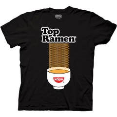 T-Shirts Top Ramen Wavy Bowl T-Shirt Top Ramen Pop Culture