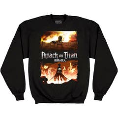 Hoodies and Sweatshirts Attack On Titan Keyart Sweatshirt Attack on Titan Anime