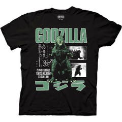 T-Shirts Godzilla Classic 2000 Stance With Kanji T-Shirt Godzilla Classic Movies