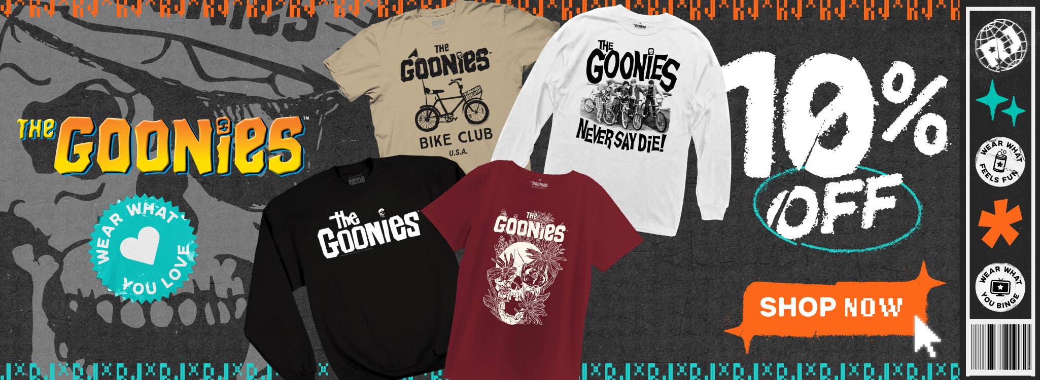 10% off Goonies Apparel