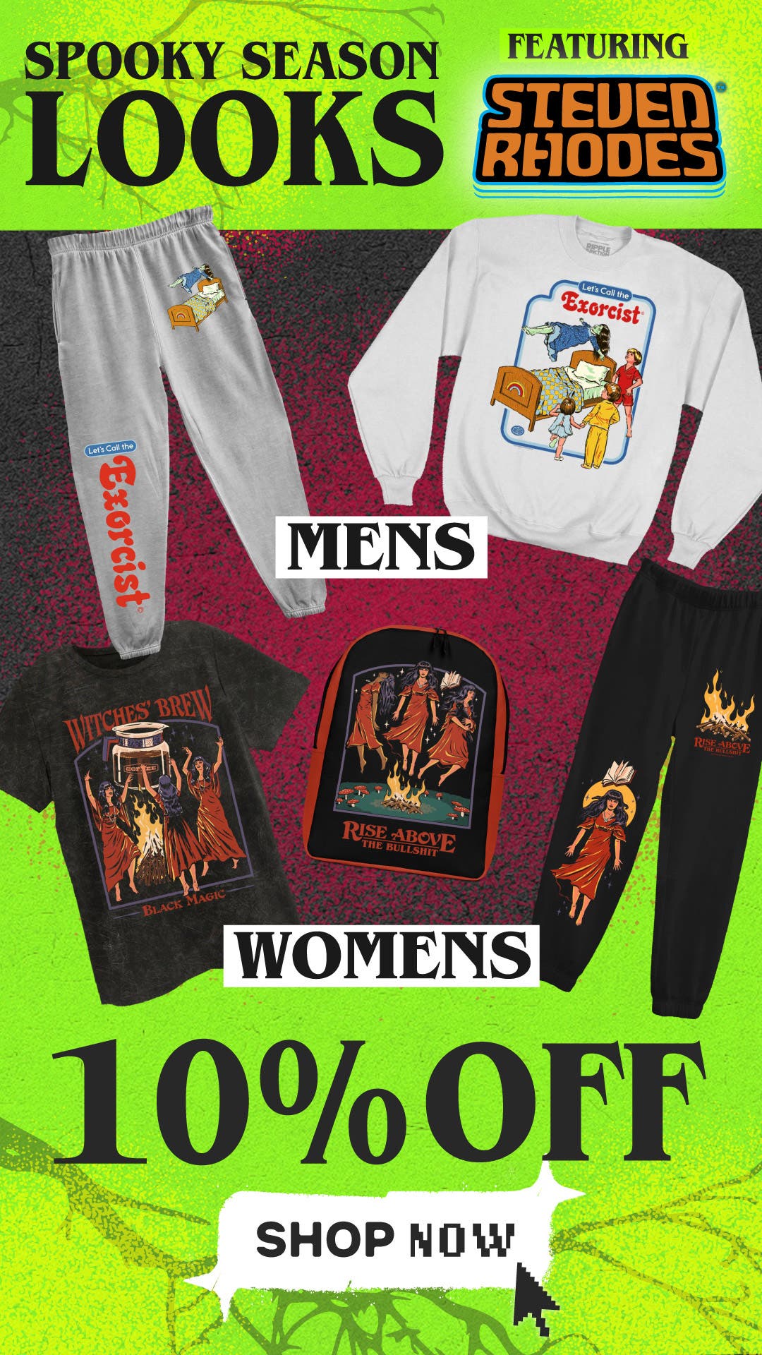 Spooky Season Look of the Month Featuring Steven Rhodes 10% Off